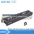 AUCAS 19inch plástico 1U 12 portas de gerenciamento de cabos caixa de rack de rack de rede para classificar patch cord